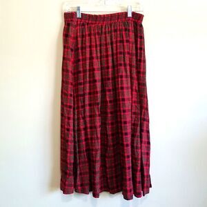 CHAUS Sport Red Multicolored Skirt Sz Medium